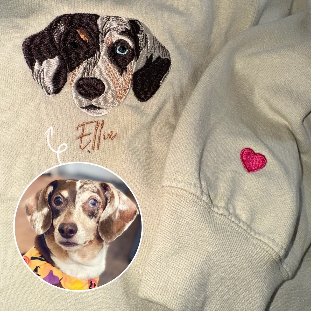 Yorkshire Terrier Sweatshirt or Hoodie, Custom Embroidered with Picture Name