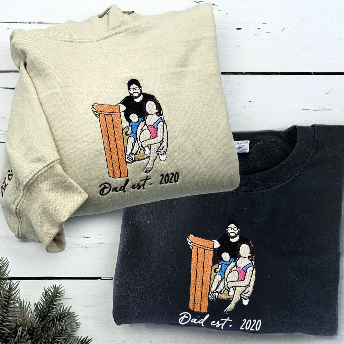 Proud Dad Multi-pack: Embroidered Crewneck Sweatshirts & Hoodies
