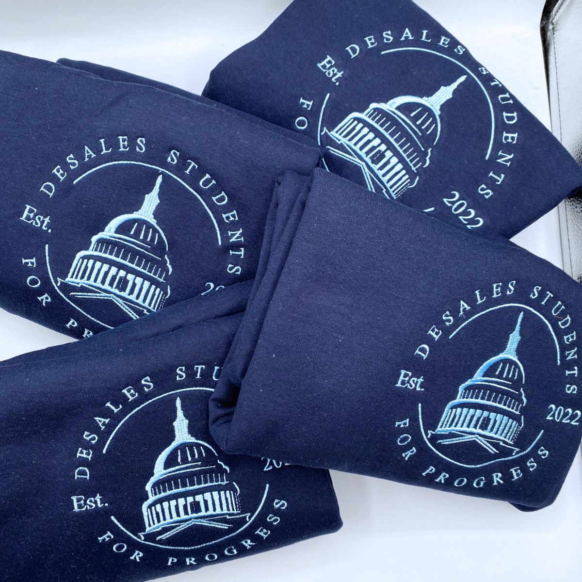 Custom Embroidered Sweatshirt with Your Logo, Any Text or Photo