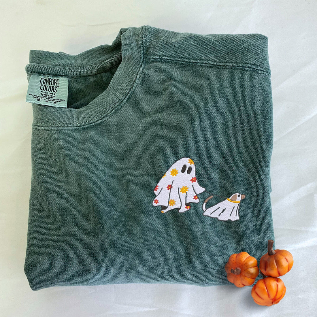 Comfort ColorsÂ® Ð¡ute Ghost Walking Dog Shirt or Sweatshirt