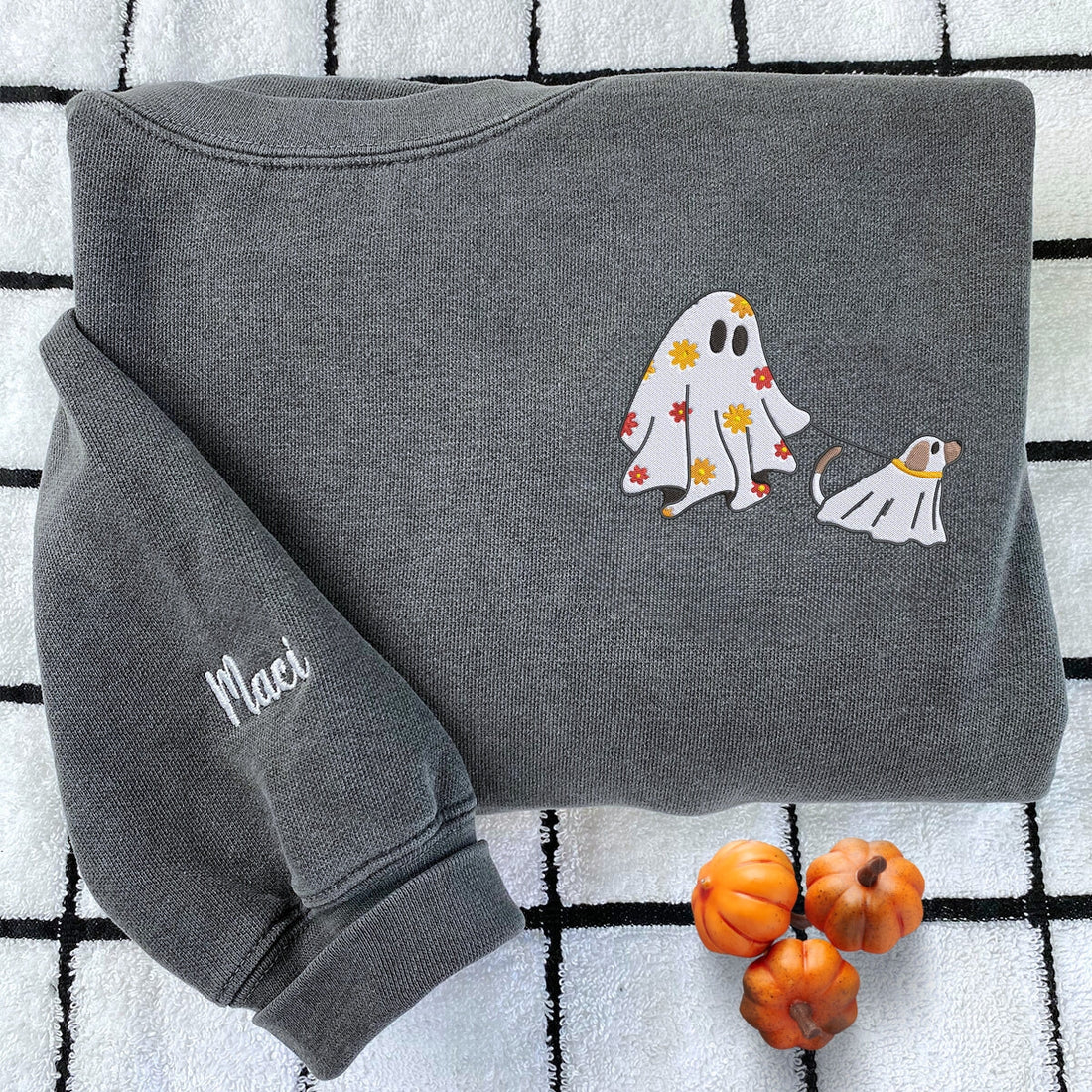 Comfort ColorsÂ® Ð¡ute Ghost Walking Dog Shirt or Sweatshirt
